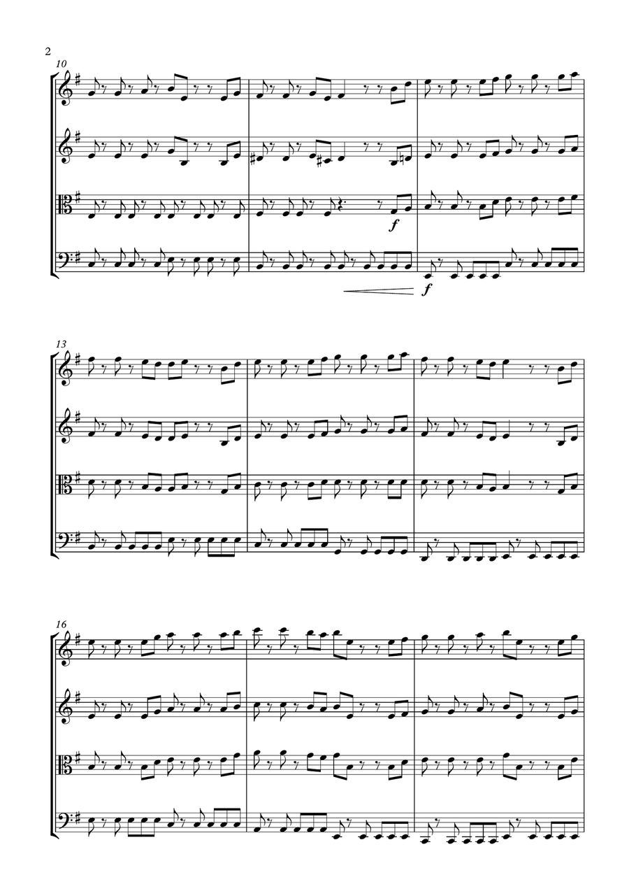 He's A Pirate String Quartet scores gallery preview page 2