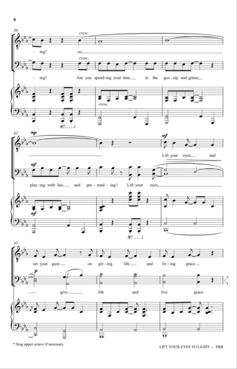 Lift Your Eyes To Light Lift Your Eyes To Light 3-Part scores gallery preview page 6