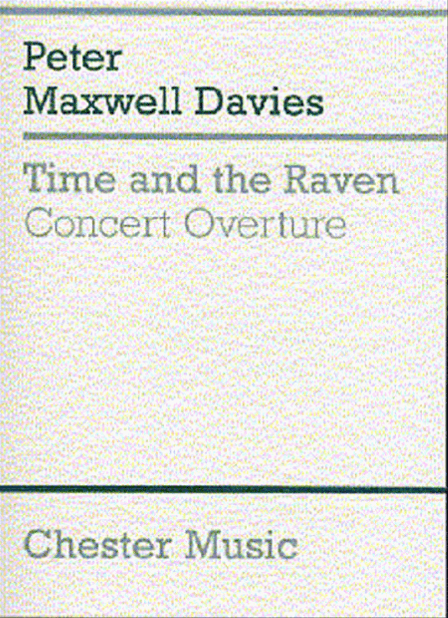 Peter Maxwell Davies: Time And The Raven Concert Overture Orchestra scores gallery preview page 1
