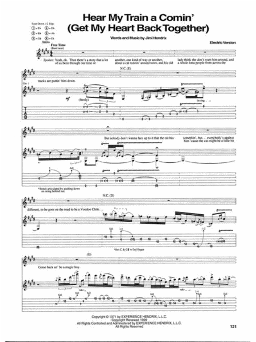 Jimi Hendrix: Blues Electric Guitar scores gallery preview page 9