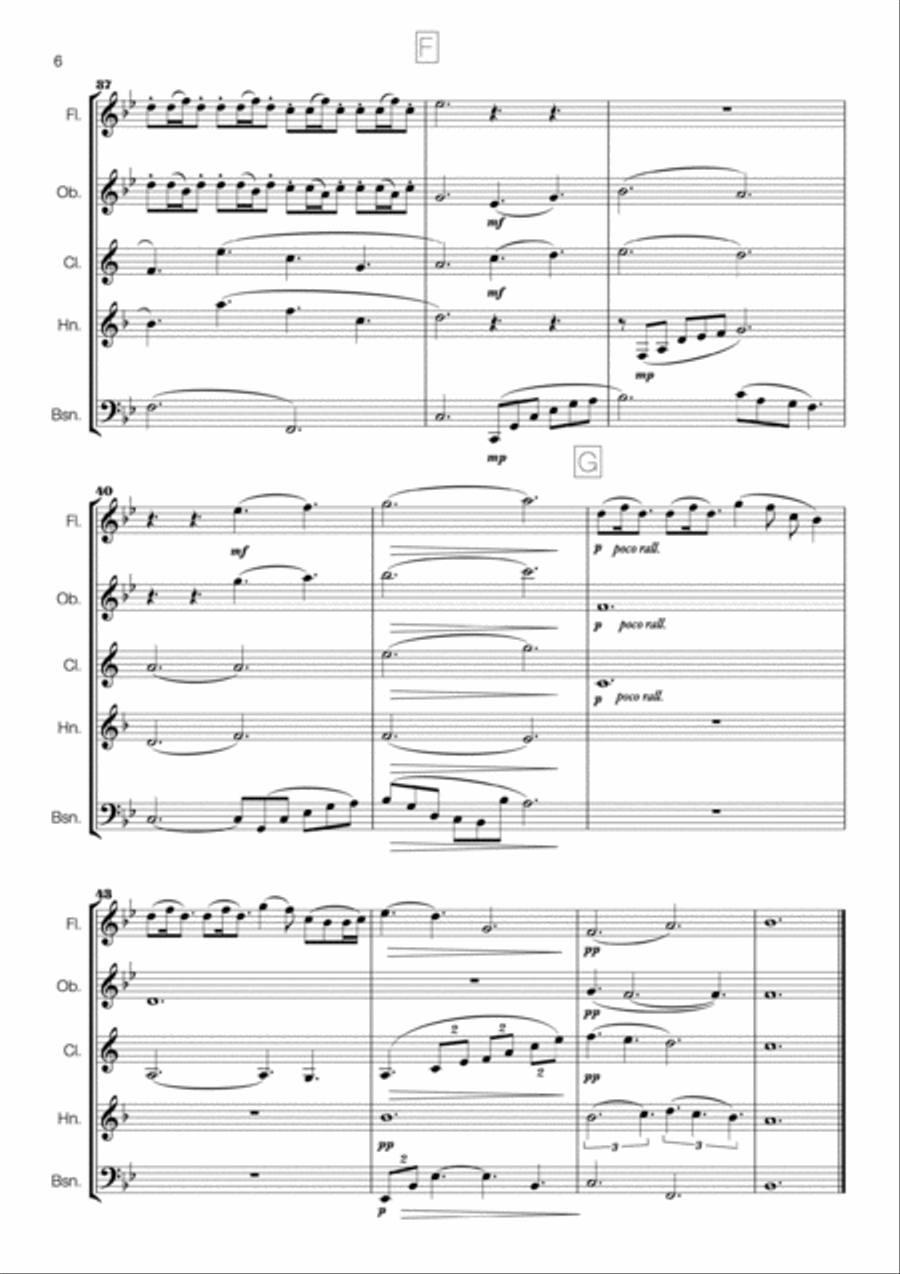 A Thousand Years (Part 2) Woodwind Quintet scores gallery preview page 6