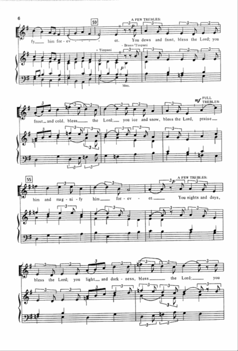 All You Works of the Lord | Download Edition Unison Choir scores gallery preview page 6