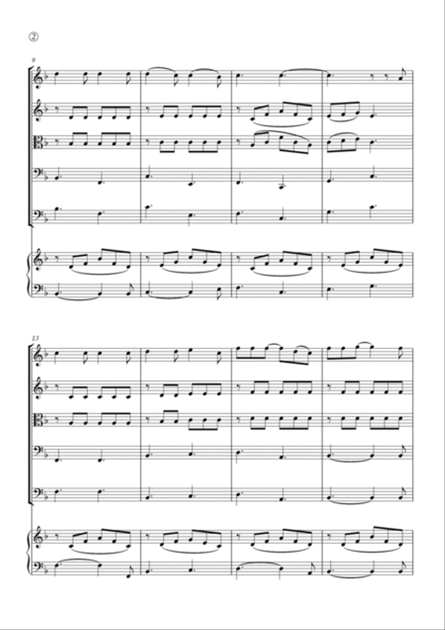 Hallelujah Hallelujah String Quintet scores gallery preview page 2