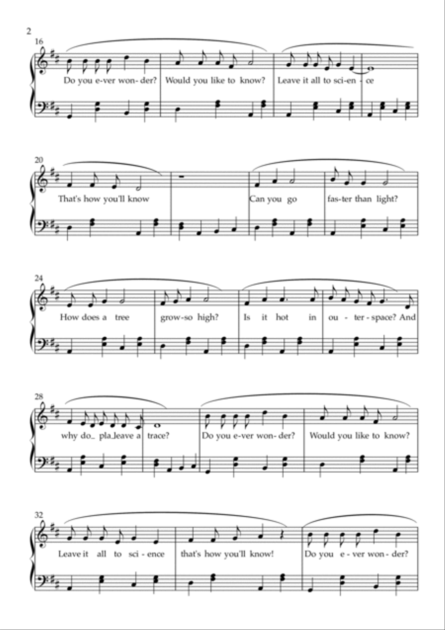Do you ever wonder? Voice scores gallery preview page 2