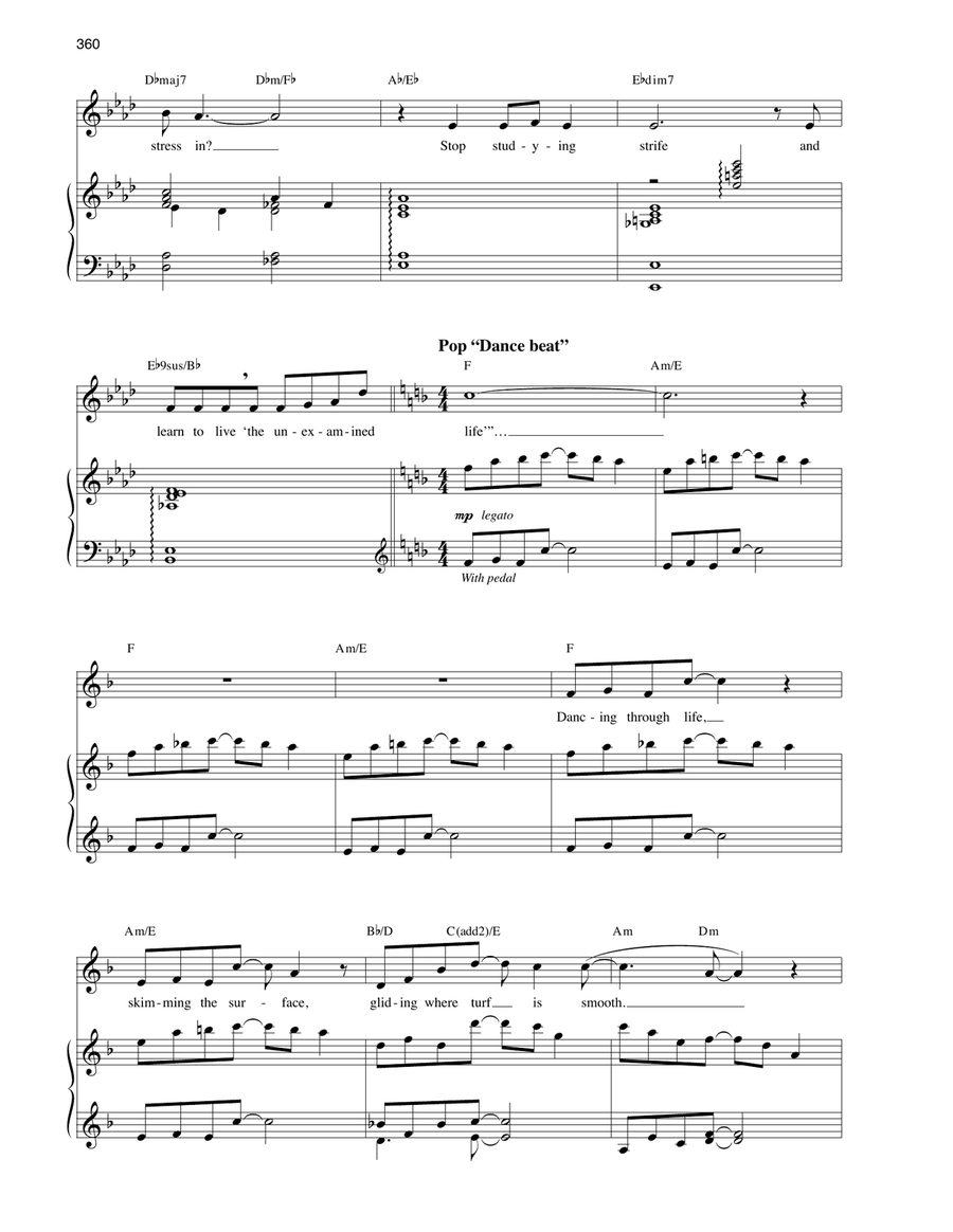 Dancing Through Life (from Wicked) Voice scores gallery preview page 2