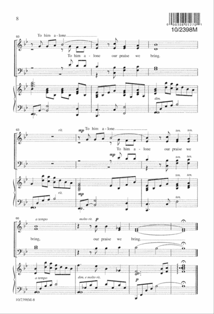 A Christmas Praise A Christmas Praise 4-Part scores gallery preview page 8