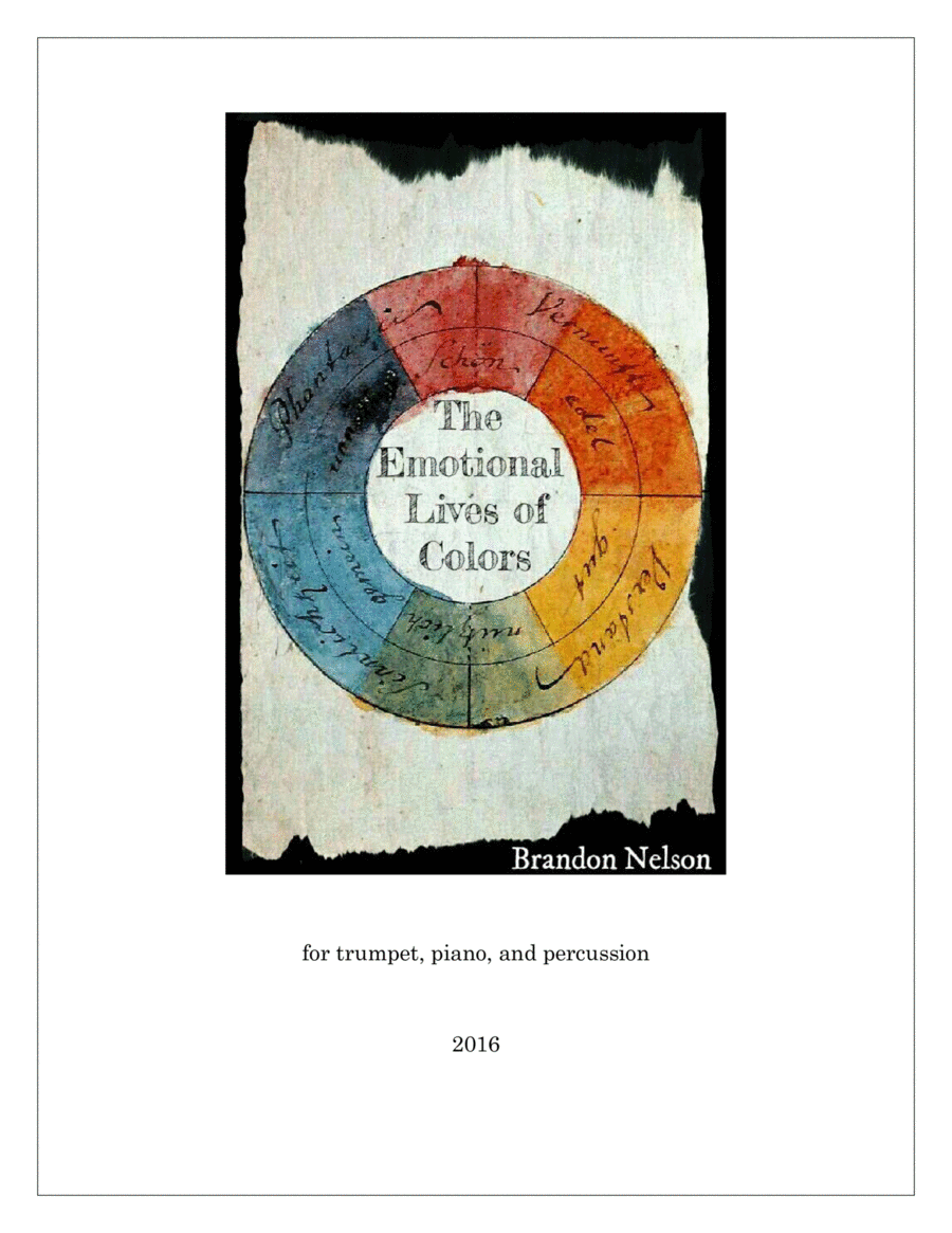 The Emotional Lives of Colors (for trumpet, piano, and percussion) Chamber Music scores gallery preview page 1