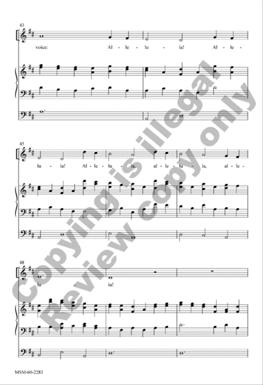 All Creatures of Our God and King (Choral Score) 4-Part scores gallery preview page 6