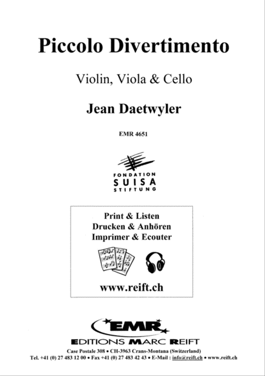 Piccolo Divertimento String Trio scores gallery preview page 2
