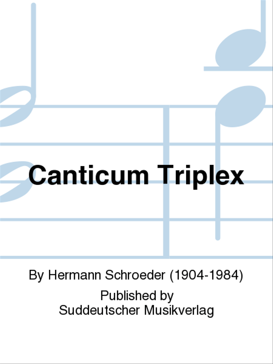 Canticum Triplex Canticum Triplex Choir scores gallery preview page 1