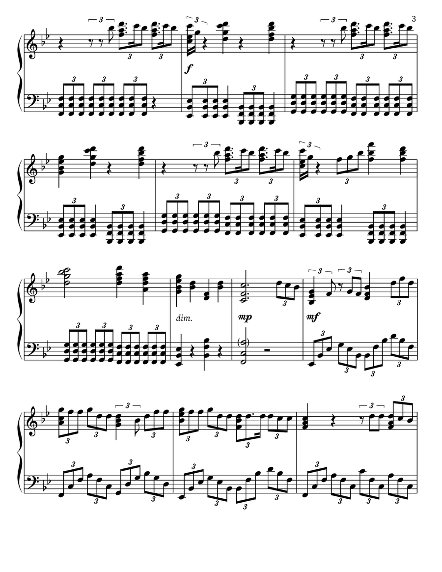Beautiful Things Piano Solo scores gallery preview page 3