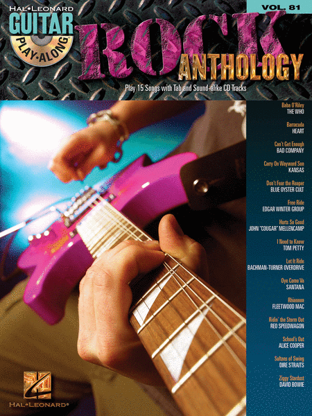 Rock Anthology  (Guitar Play-Along Volume 81)