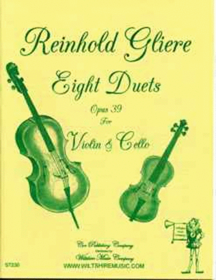 Book cover for 8 Duets, Op. 39