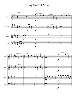 String Quartet No.4 in D Major