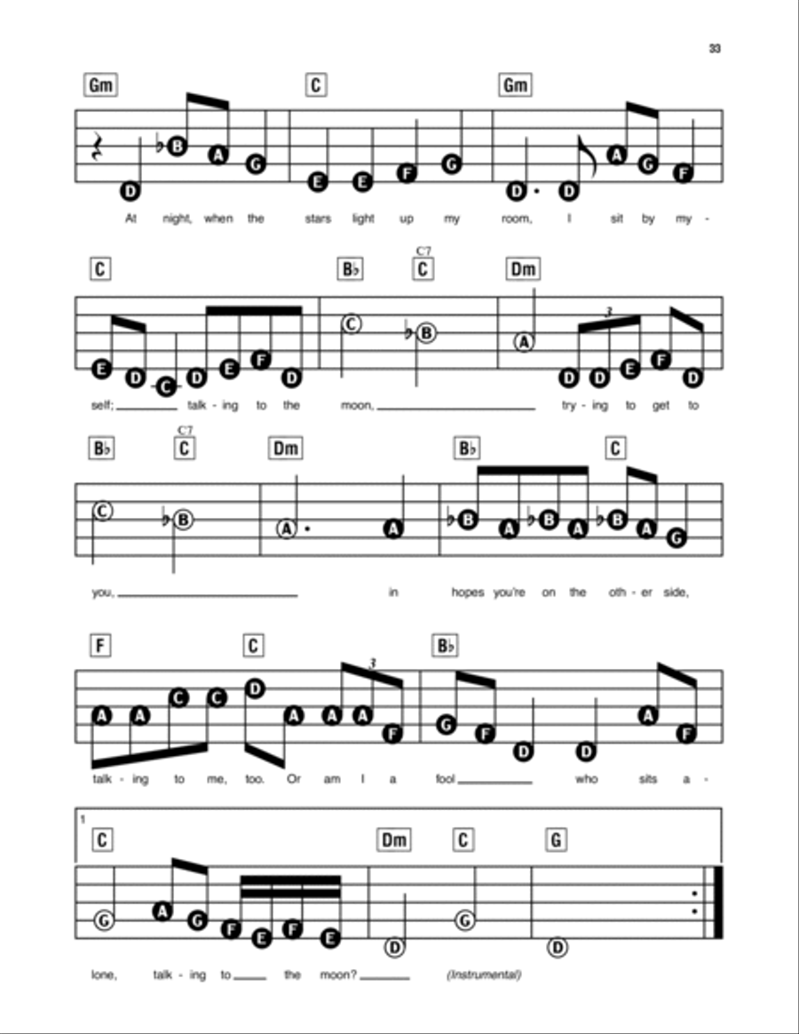 Talking To The Moon Electronic Keyboard scores gallery preview page 2