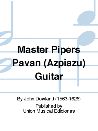 Master Pipers Pavan (Azpiazu) Guitar
