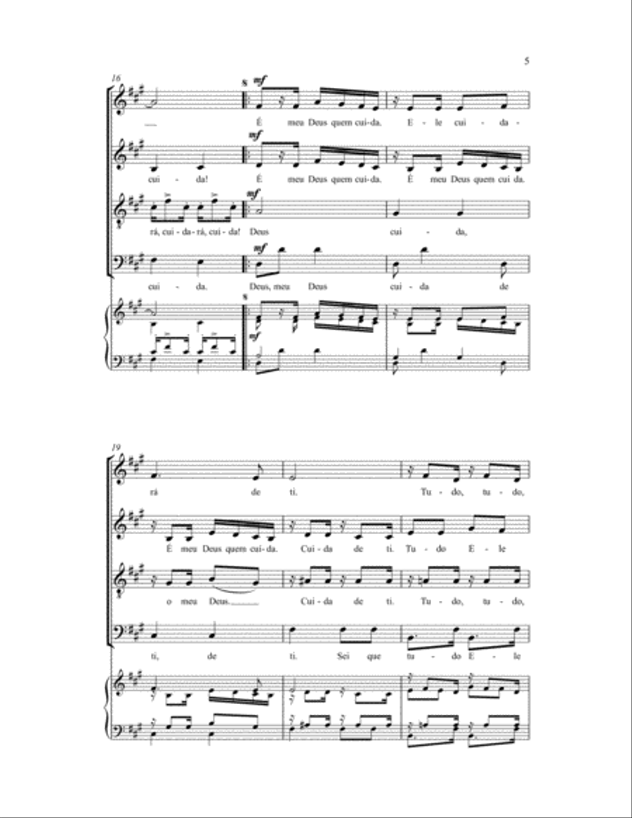 Deus Cuidara de Ti Deus Cuidara de Ti 4-Part scores gallery preview page 4