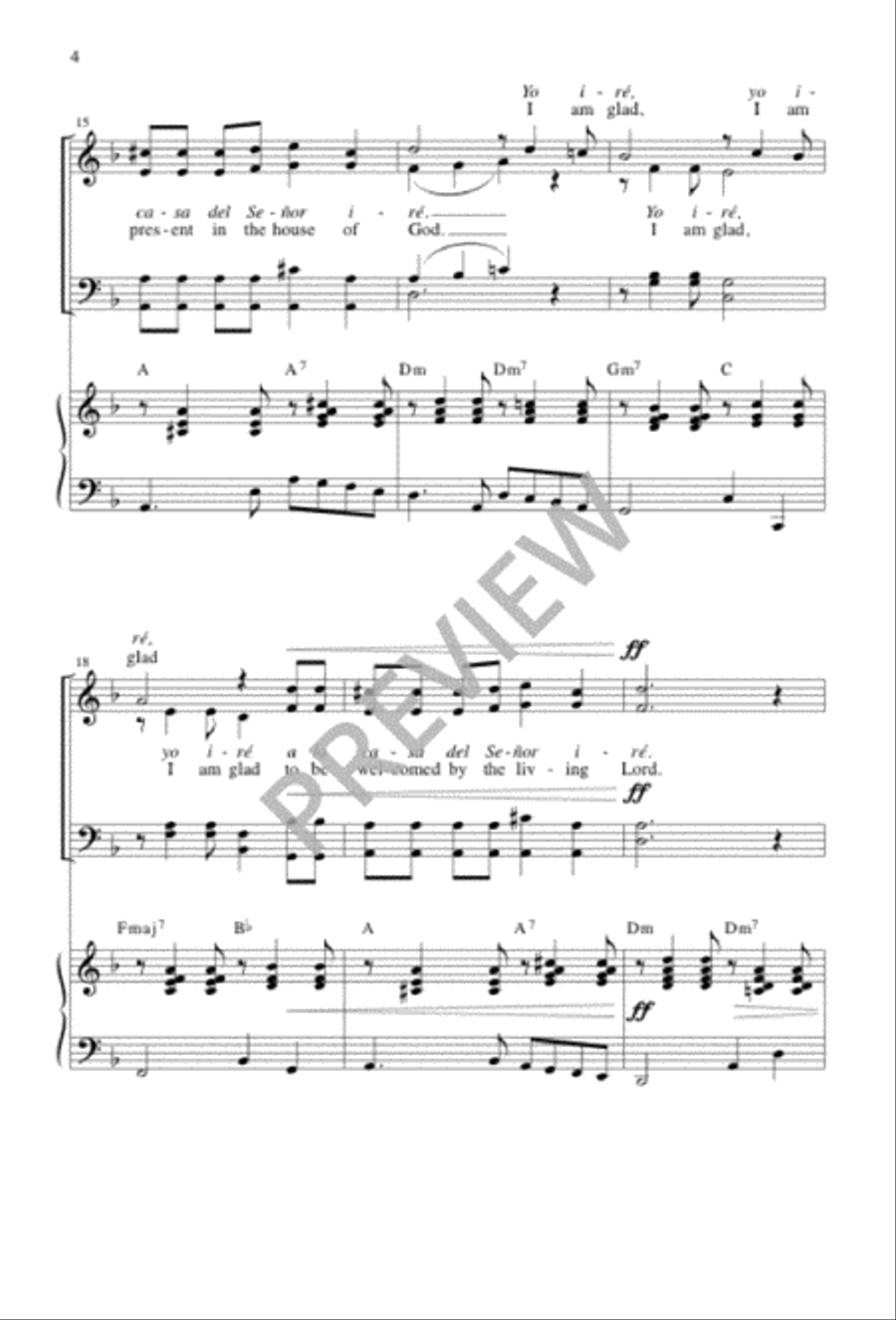 I Was Glad I Was Glad 4-Part scores gallery preview page 4
