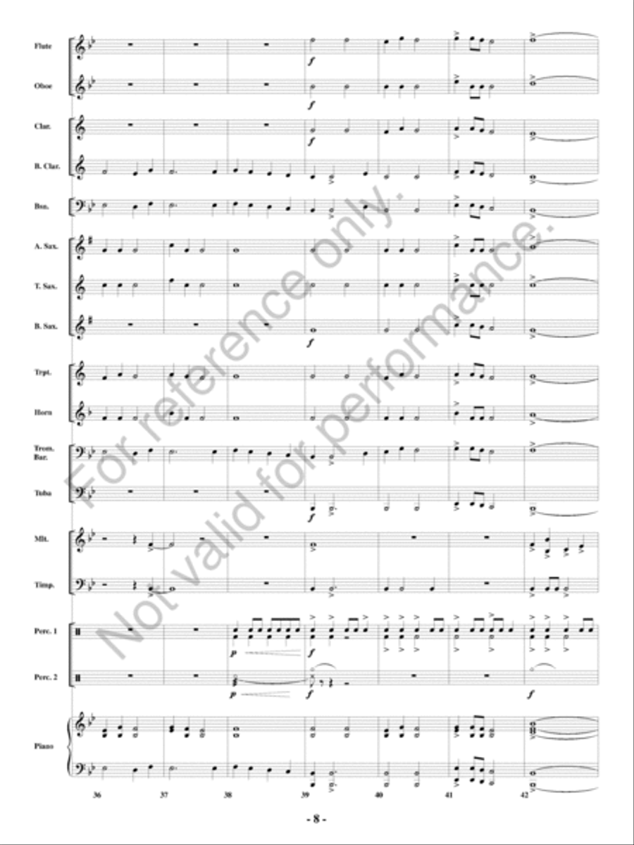 Reign Reign Concert Band scores gallery preview page 9