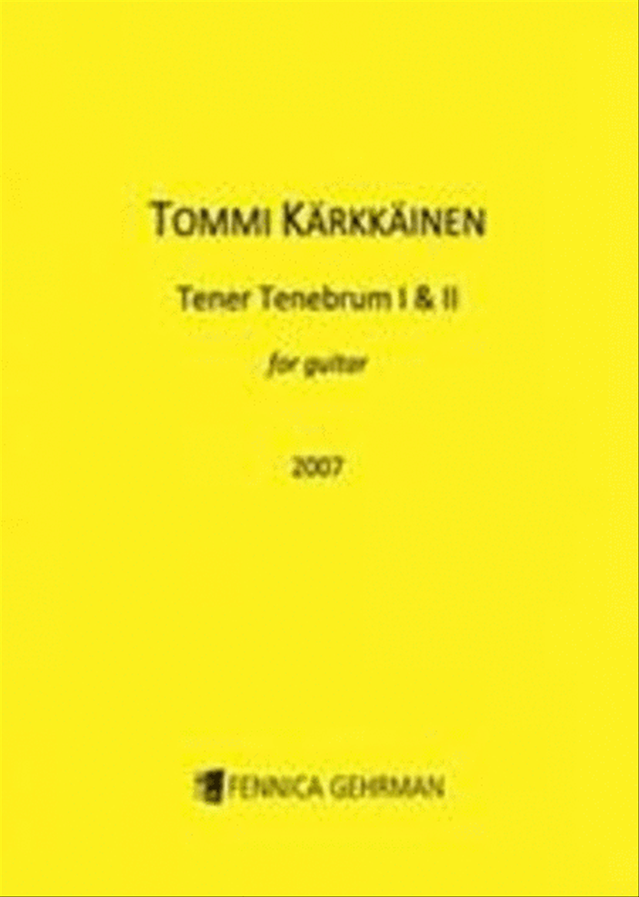 Tener Tenebrum I & II Tener Tenebrum I & II Guitar scores gallery preview page 1