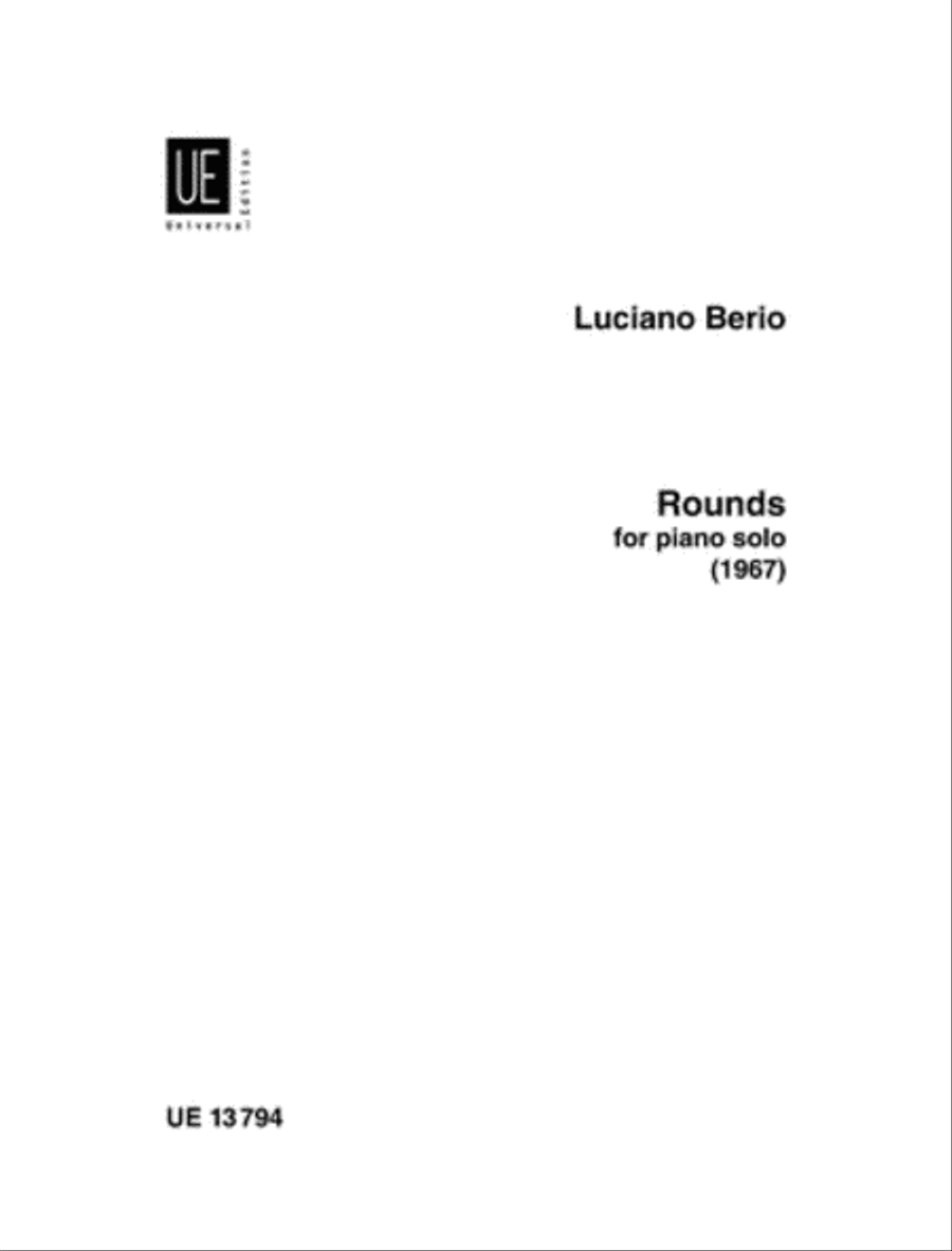 Rounds, Piano Piano scores gallery preview page 1