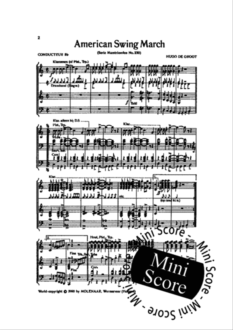 American Swing March American Swing March Concert Band scores gallery preview page 4