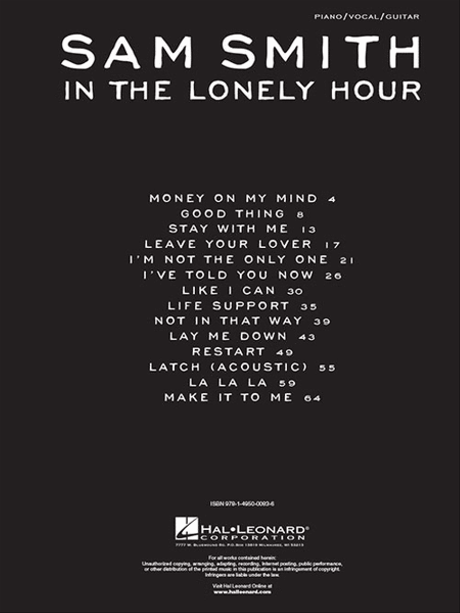 Sam Smith - In the Lonely Hour 3-Part scores gallery preview page 2