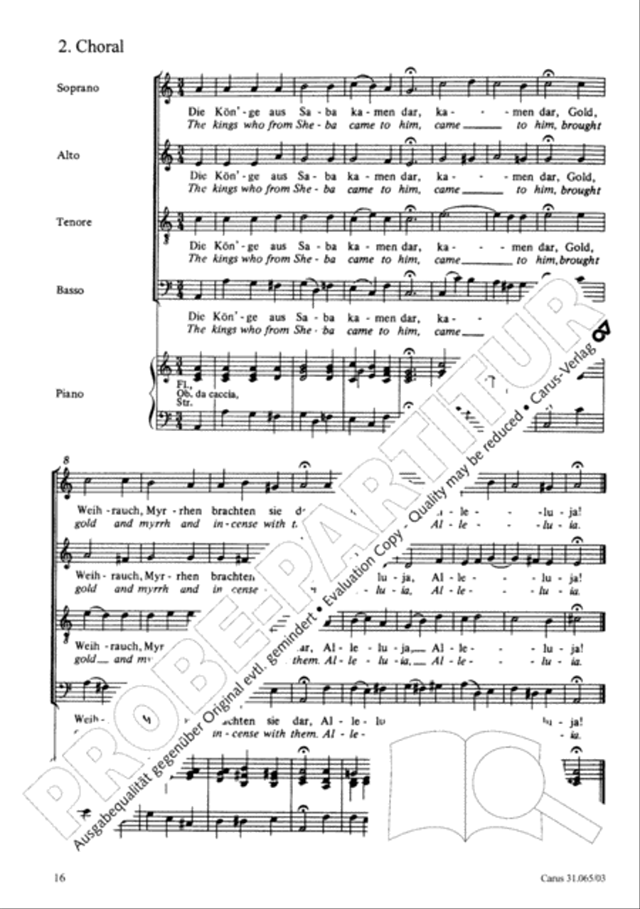 They all shall day come out from Sheba (Sie werden aus Saba alle kommen) TB scores gallery preview page 17