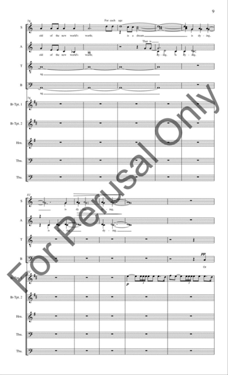 We Are The Music Makers (Brass Quintet Score/Parts) Choir scores gallery preview page 10