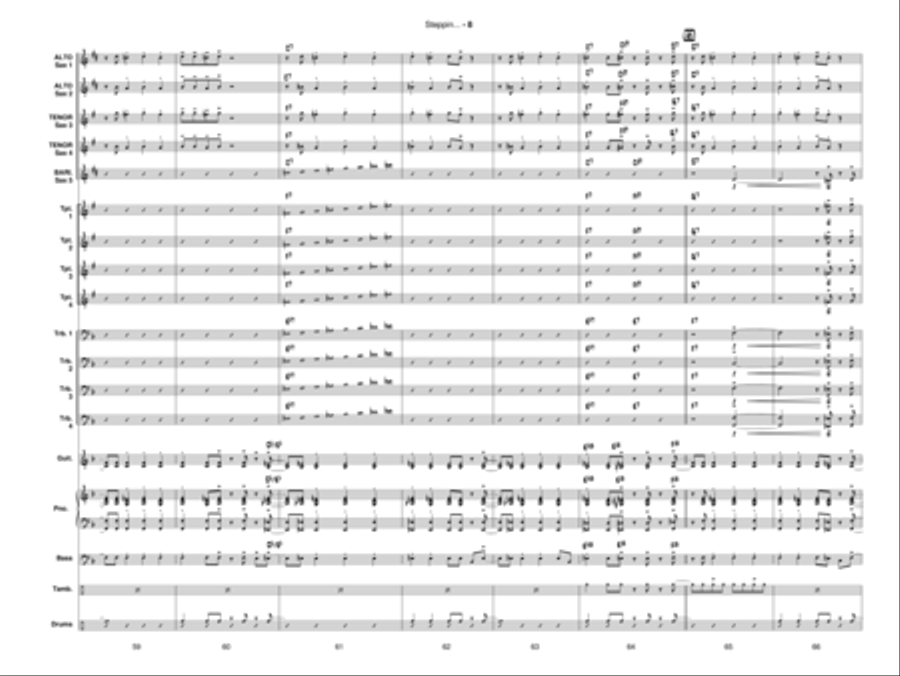 Steppin' Up! Jazz Ensemble scores gallery preview page 9