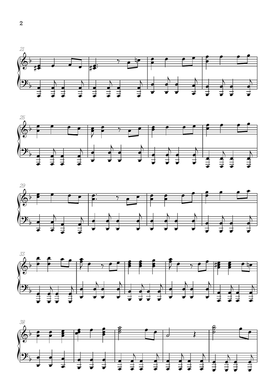 He's A Pirate Piano Solo scores gallery preview page 2