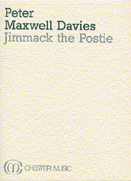 Peter Maxwell Davies: Jimmack The Postie (Miniature Score)