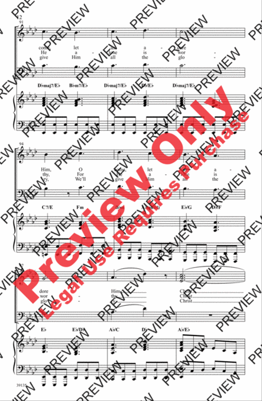 Let Us Adore Let Us Adore 4-Part scores gallery preview page 12