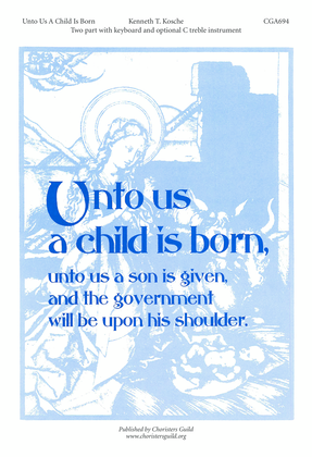 Book cover for Unto Us a Child is Born