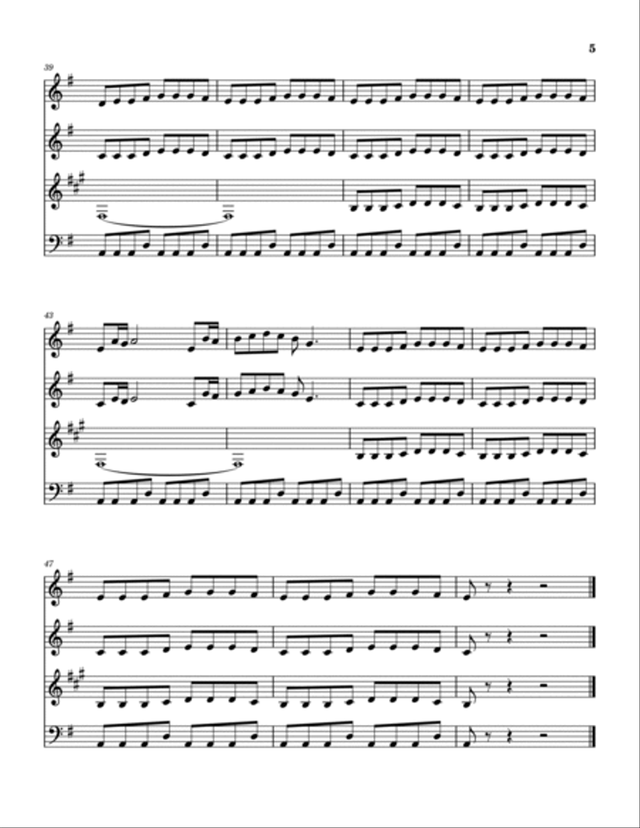 Treasure Of San Miquel Treasure Of San Miquel Woodwind Quartet scores gallery preview page 6