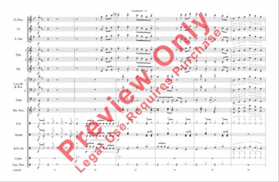 Wake Me Up Before You Go-Go Marching Band scores gallery preview page 7