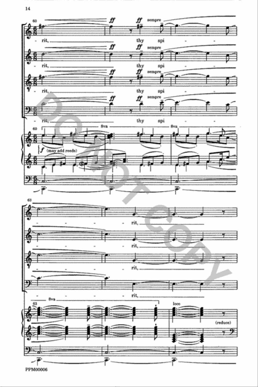 Create in Me a Clean Heart 4-Part scores gallery preview page 15