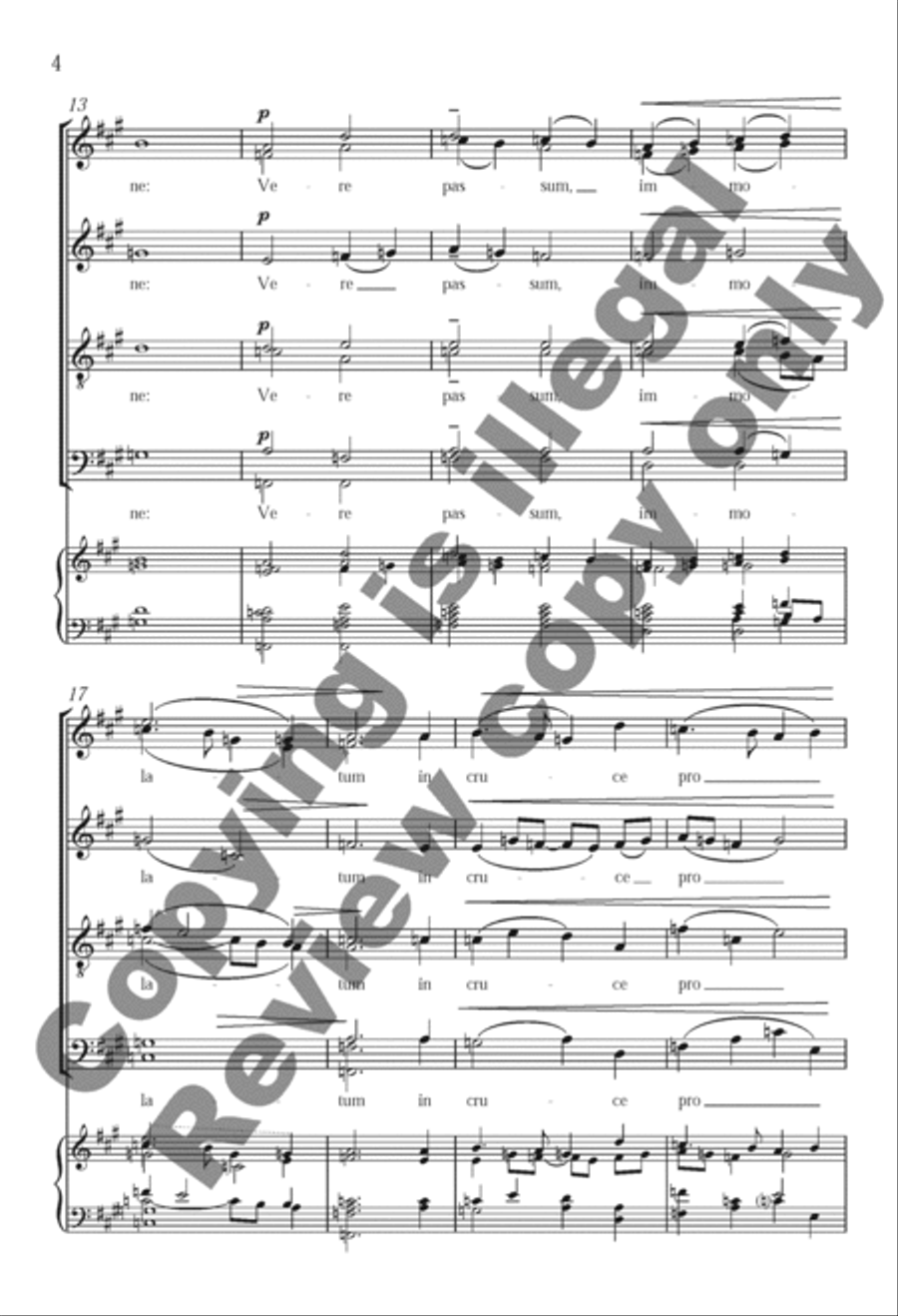 Ave verum Corpus Divisi scores gallery preview page 11