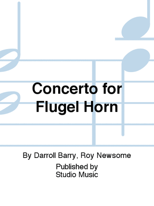 Book cover for Concerto for Flugel Horn