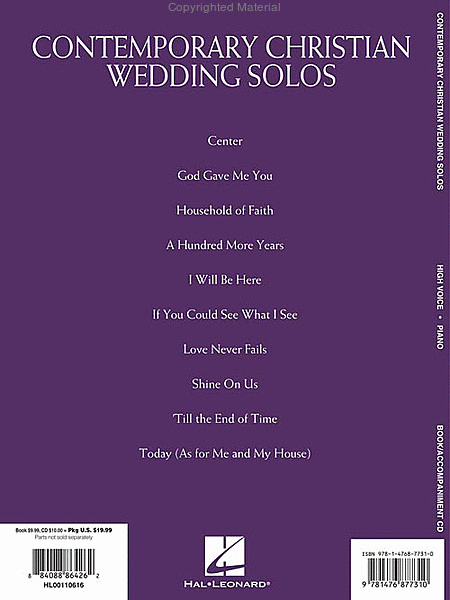 Contemporary Christian Wedding Solos image number null