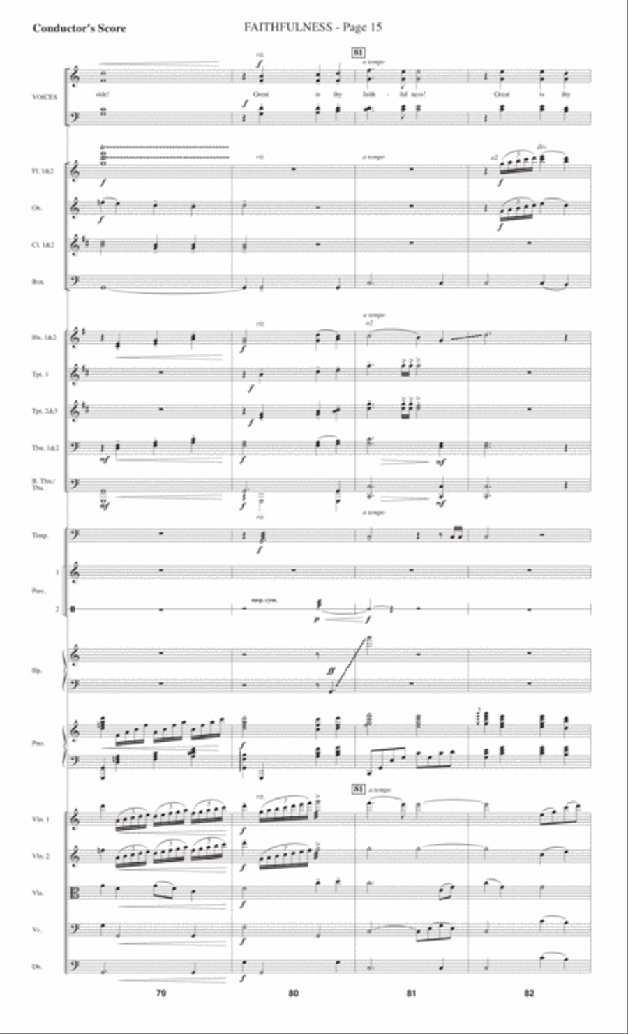 Faithfulness 4-Part scores gallery preview page 17