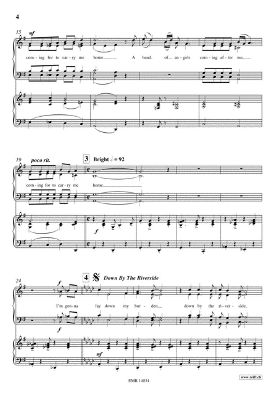 Gospel Train 4-Part scores gallery preview page 4