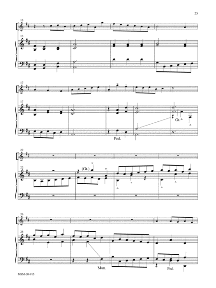 The Strife Is O'er Flute scores gallery preview page 2