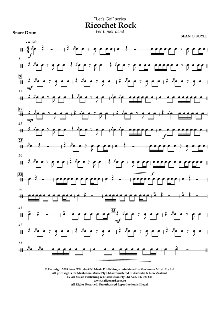 Ricochet Rock - Snare Drum