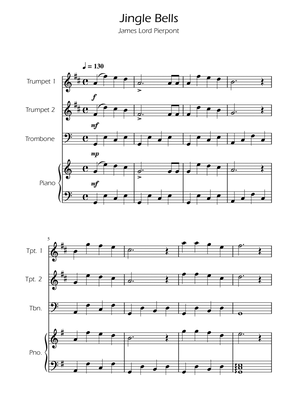 Jingle Bells - Brass Trio w/ Piano