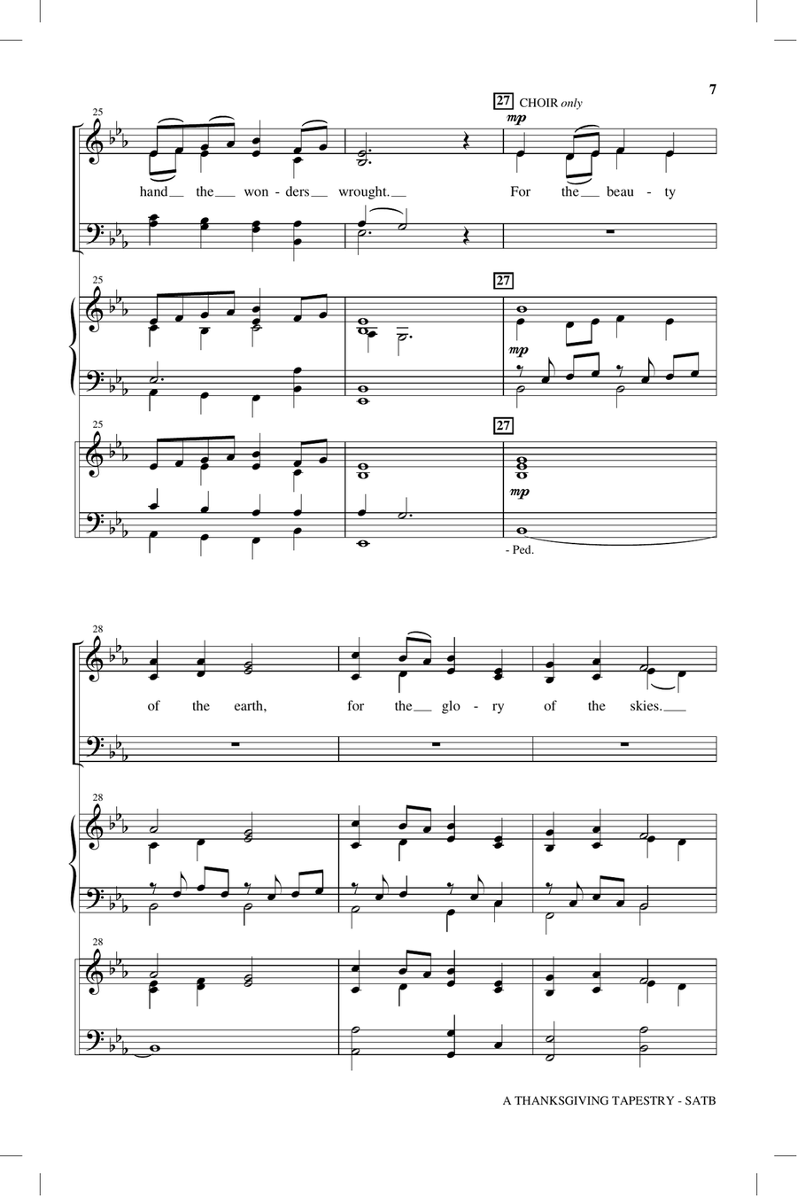 A Thanksgiving Tapestry 4-Part scores gallery preview page 5