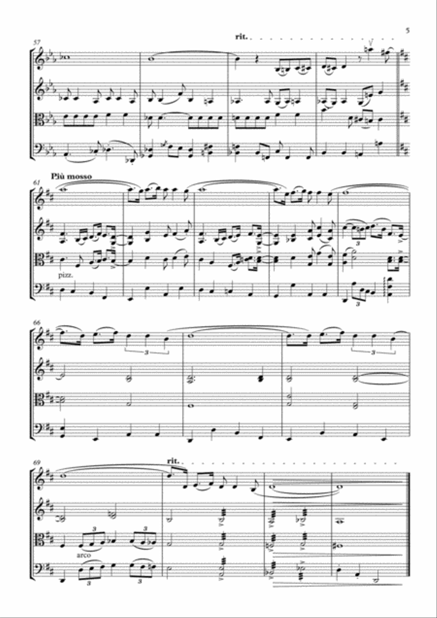 Blue Moon String Quartet scores gallery preview page 6