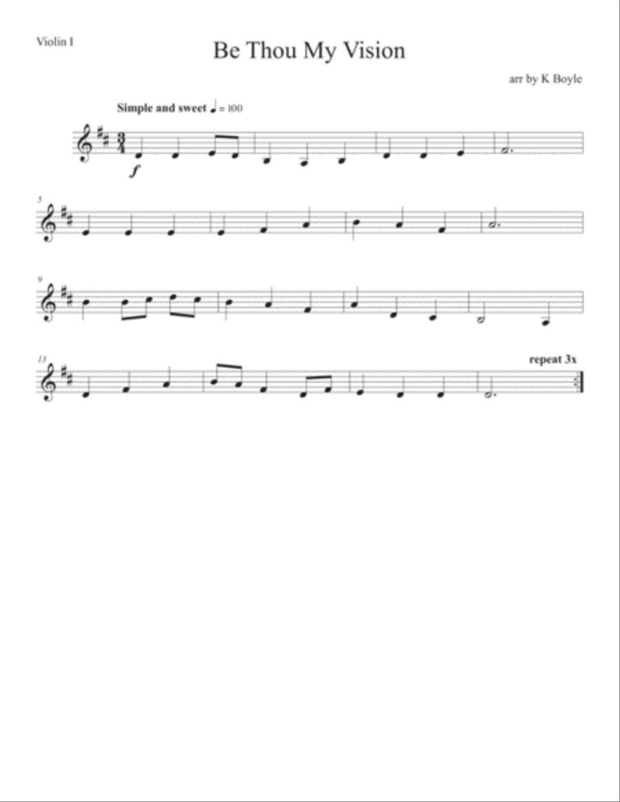 Be Thou Vision String Trio scores gallery preview page 1