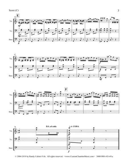 Joplin "The Entertainer" (string duet/trio) image number null