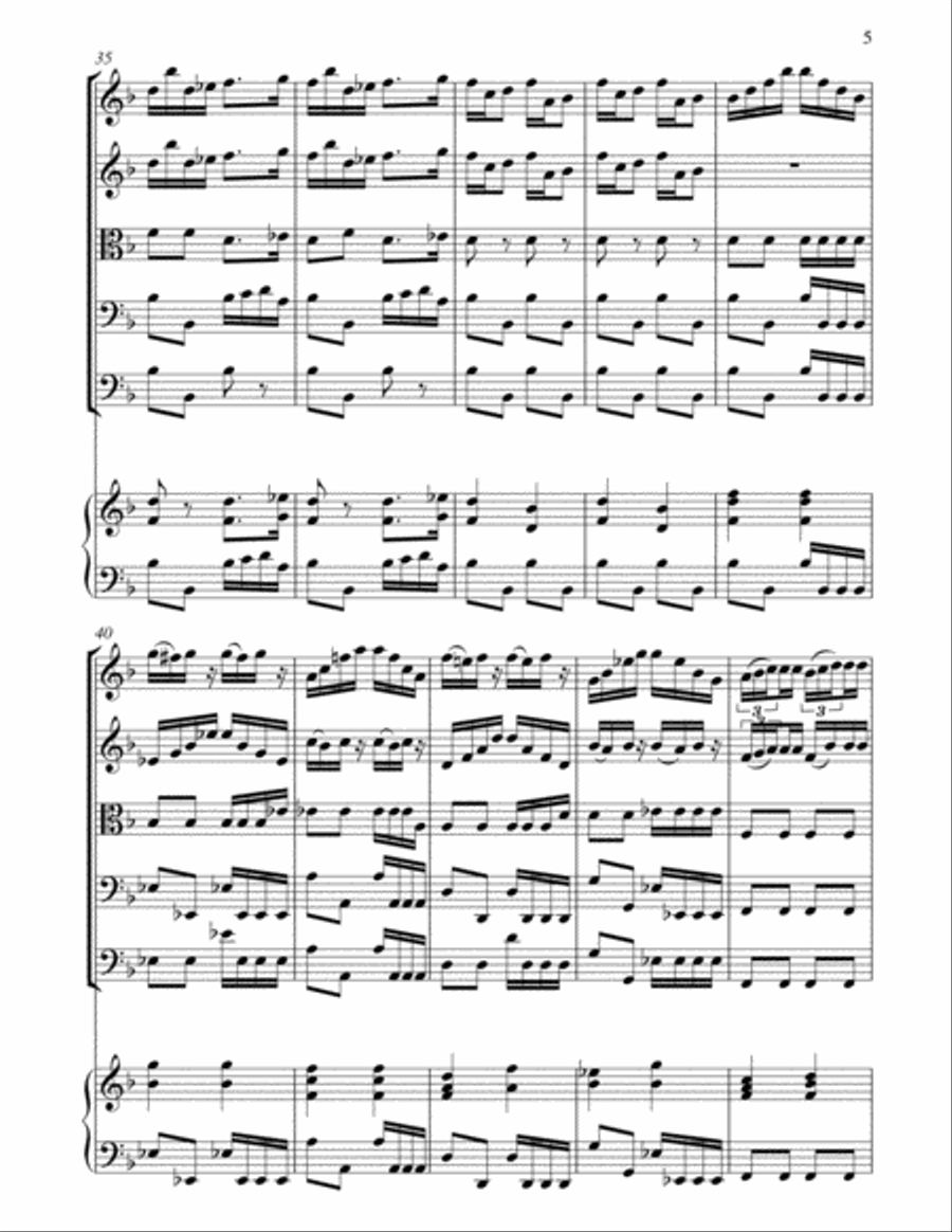 Vivaldi Concerto for String Orchestra in G minor RV 152 String Orchestra scores gallery preview page 5